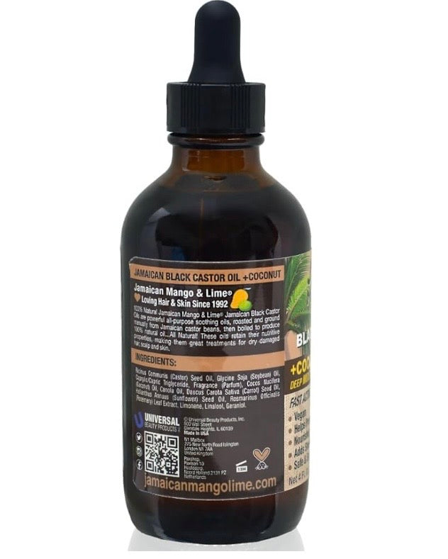 Jamaican Mango & Lime Black Caster Oil, Coconut